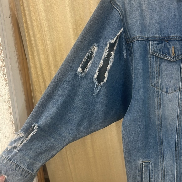 Distressed Denim Jacket - Love Tree Denim - Picture 3 of 7